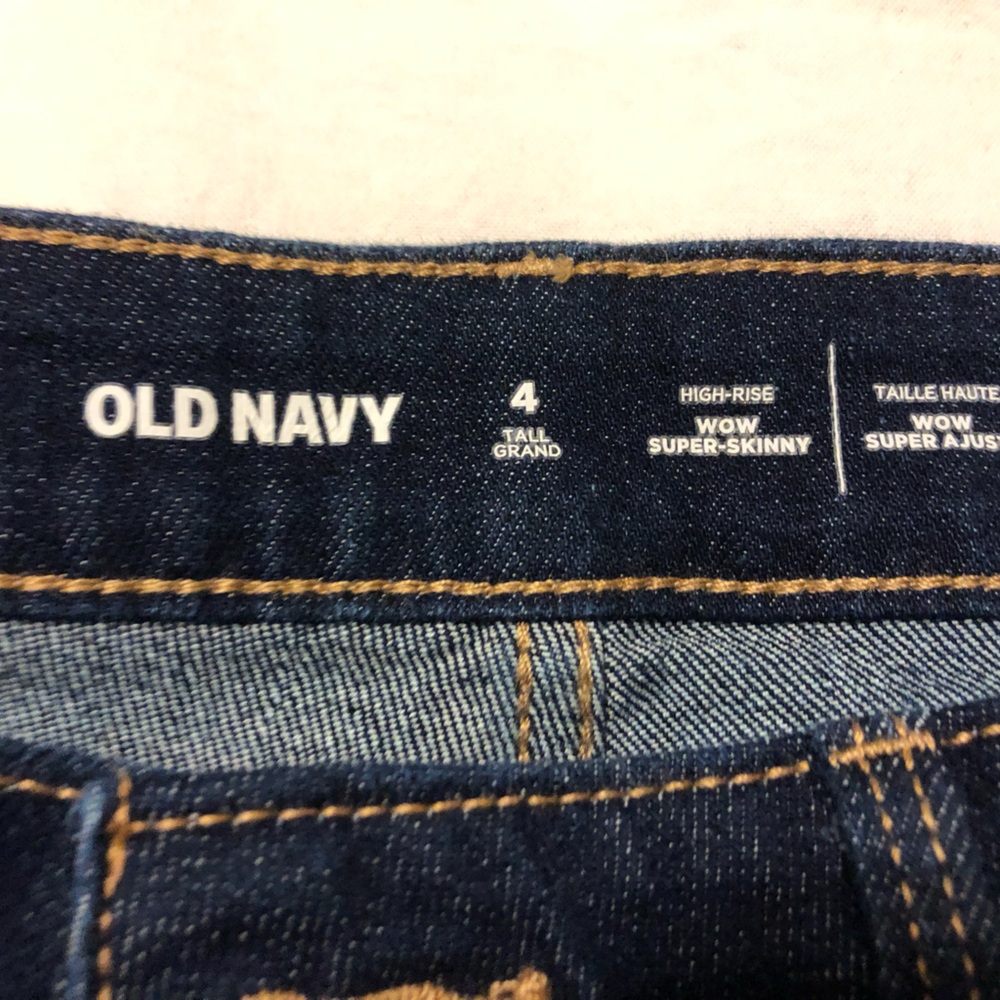 Old Navy Wow Super Skinny High Rise Tall Size 4 - Picture 2 of 4